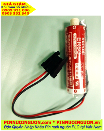Maxell ER6C; Pin nuôi nguồn PLC Maxell ER6C lithium 3.6v AA1800mAh chính hãng _Xuất xứ Nhật